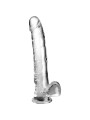 KING COCK CLEAR DILDO CON TESTICULOS 248 CM TRANSPARENTE