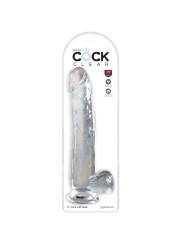 KING COCK CLEAR DILDO CON TESTICULOS 248 CM TRANSPARENTE