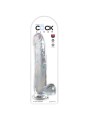 KING COCK CLEAR DILDO CON TESTICULOS 248 CM TRANSPARENTE