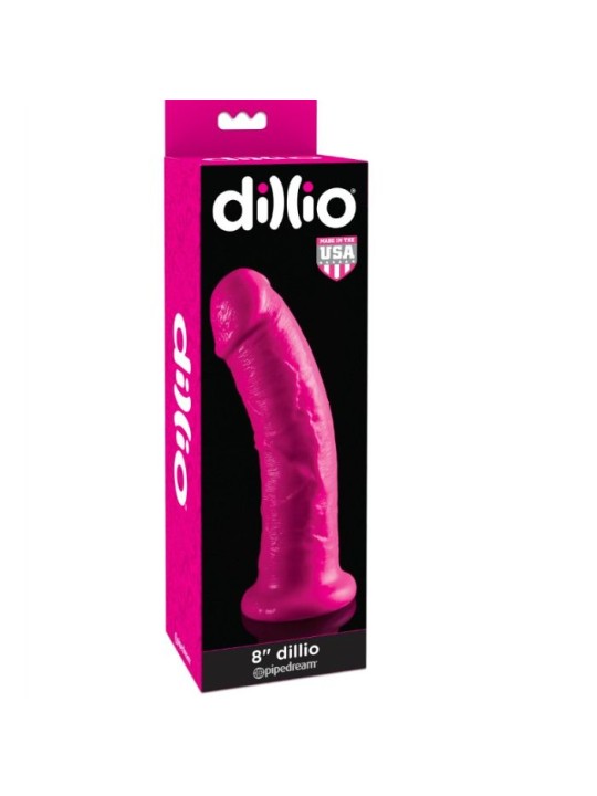 DILLIO DILDO CON VENTOSA 2032 CM ROSA
