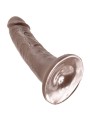 KING COCK 6 PENE MARRON 152 CM
