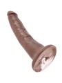 KING COCK 7 PENE COLOR CHOCOLATE 178 CM