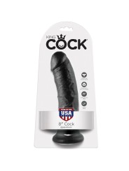 KING COCK 8 PENE NEGRO 203 CM