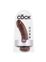 KING COCK 8 PENE MARRON 203 CM