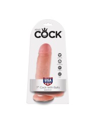 KING COCK 7 PENE REALISTICO NATURAL 178 CM