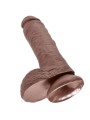 KING COCK 8 PENE REALISTICO MARRON 203 CM