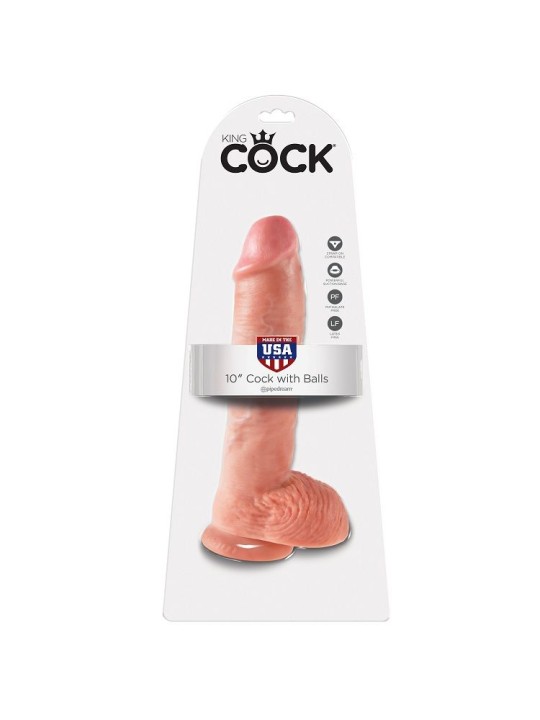 KING COCK 10 PENE REALISTICO NATURAL 265 CM