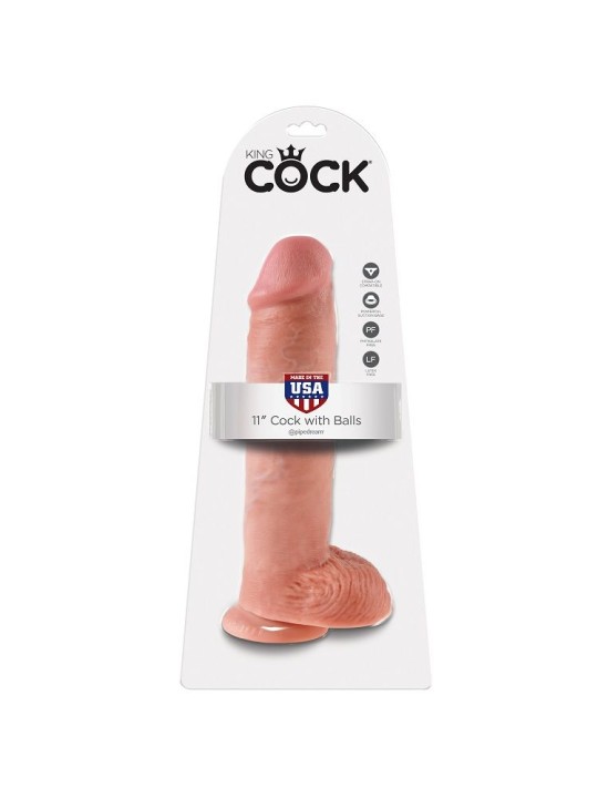 KING COCK 11 PENE REALISTICO NATURAL 28 CM