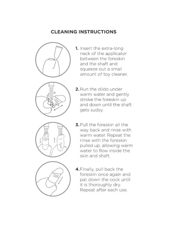 KING COCK DILDO REALISTICO UNCUT NATURAL 15 CM