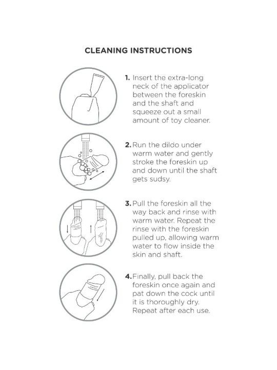 KING COCK DILDO REALISTICO UNCUT NATURAL 23 CM