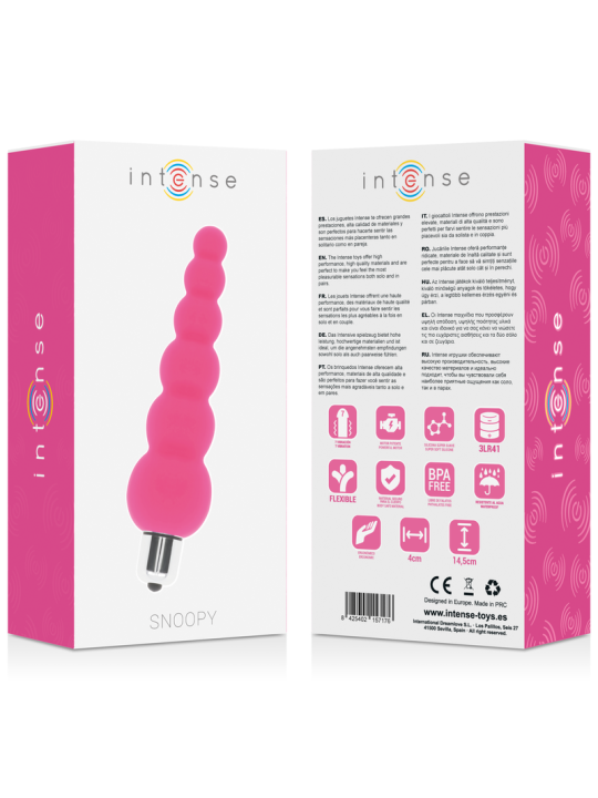 INTENSE SNOOPY 7 SPEEDS SILICONE ROSA INTENSO