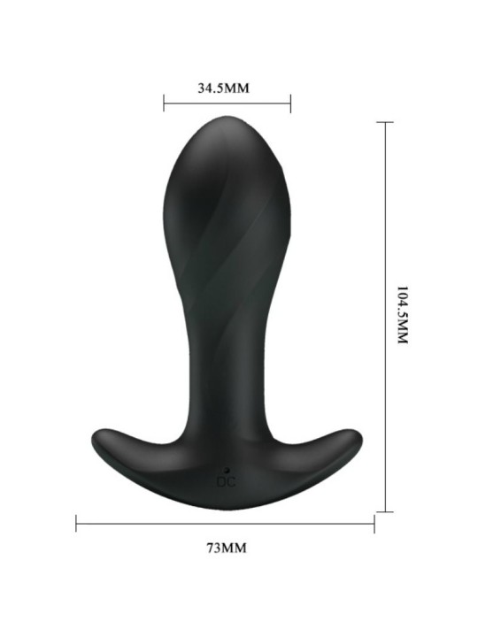 PRETTY LOVE VIBRADOR ANAL NEGRO