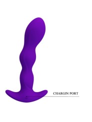 PRETTY LOVE MASAJEADOR ANAL 12 MODOS VIBRACION LILA