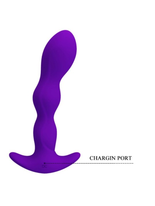 PRETTY LOVE MASAJEADOR ANAL 12 MODOS VIBRACION LILA