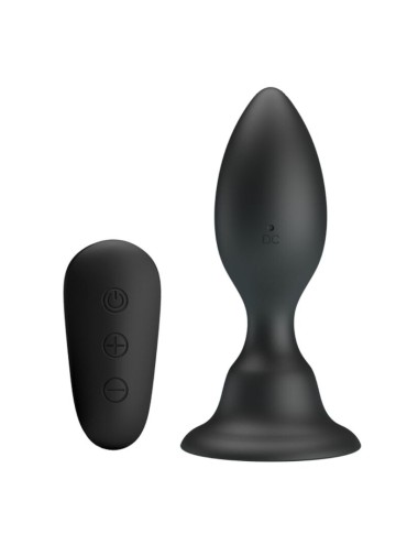 MR PLAY PLUG ANAL CON VIBRACION NEGRO CONTROL REMOTO