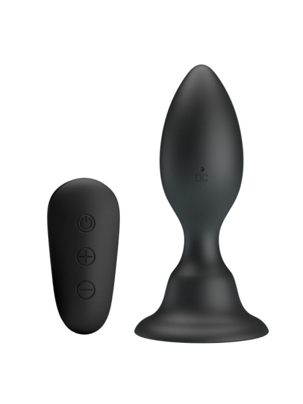 MR PLAY PLUG ANAL CON VIBRACION NEGRO CONTROL REMOTO