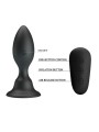 MR PLAY PLUG ANAL CON VIBRACION NEGRO CONTROL REMOTO