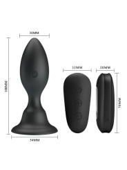 MR PLAY PLUG ANAL CON VIBRACION NEGRO CONTROL REMOTO