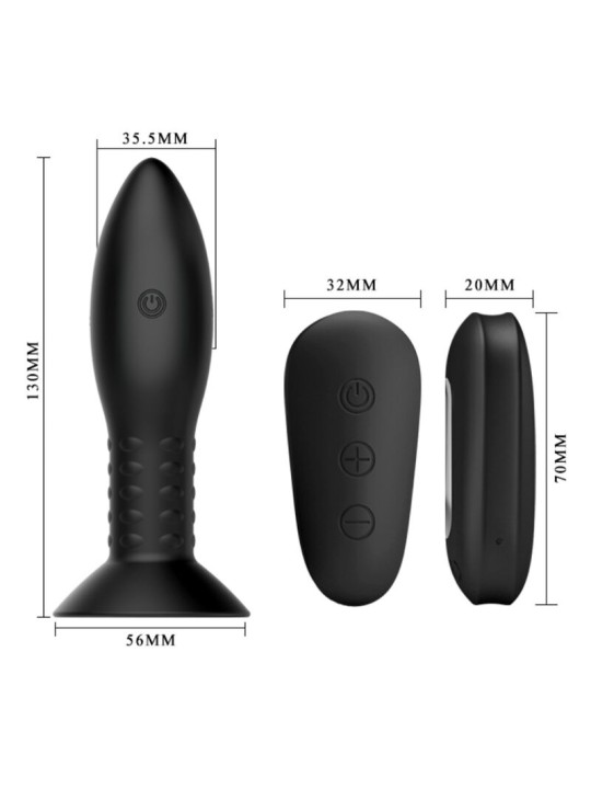 MR PLAY PLUG CON BOLAS ROTADORAS NEGRO CONTROL REMOTO