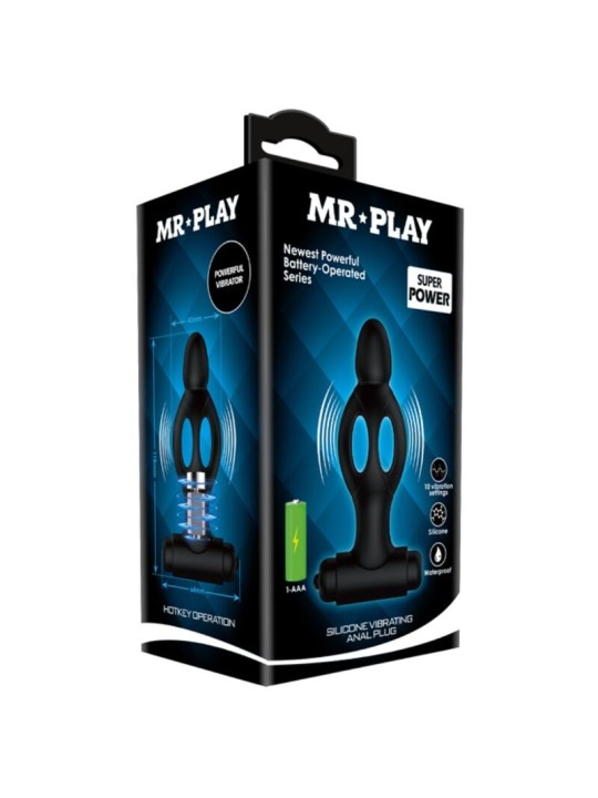 MR PLAY PLUG ANAL DE SILICONA CON VIBRACION