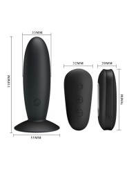 MR PLAY PLUG ANAL CON VIBRACION NEGRO CONTROL REMOTO