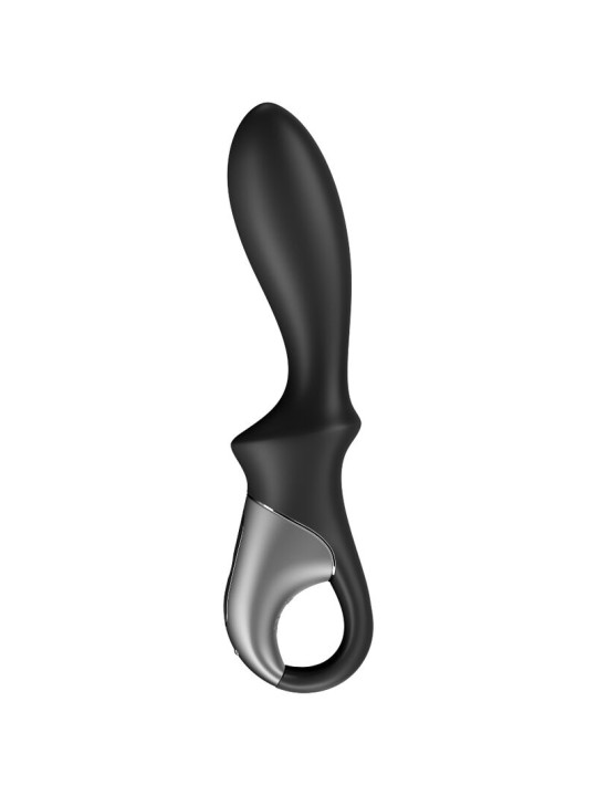 SATISFYER HEAT CLIMAX VIBRADOR ANAL APP NEGRO