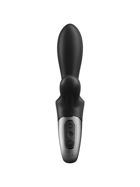 SATISFYER HEAT CLIMAX VIBRADOR ANAL APP NEGRO