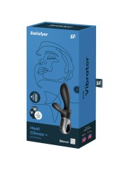 SATISFYER HEAT CLIMAX VIBRADOR ANAL APP NEGRO