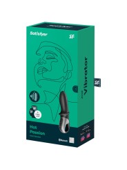 SATISFYER HOT PASSION VIBRADOR ANAL APP NEGRO