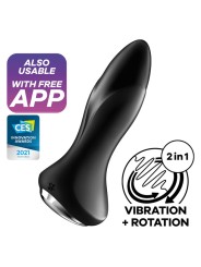 SATISFYER ROTATOR PLUG 1 PLUG VIBRADOR APP ROJO