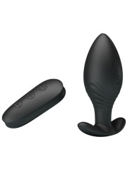 PRETTY LOVE REGINA PLUG ANAL VIBRADOR RECARGABLE NEGRO