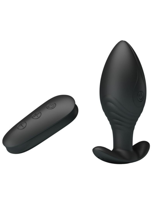 PRETTY LOVE REGINA PLUG ANAL VIBRADOR RECARGABLE NEGRO