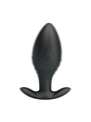 PRETTY LOVE REGINA PLUG ANAL VIBRADOR RECARGABLE NEGRO