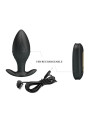PRETTY LOVE REGINA PLUG ANAL VIBRADOR RECARGABLE NEGRO