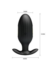 PRETTY LOVE JEFFERSON PLUG ANAL CONTROLADO POR APP NEGRO