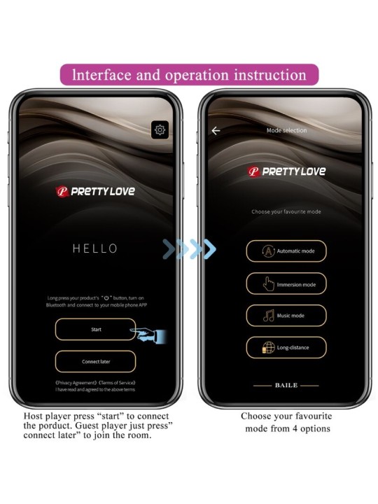 PRETTY LOVE JEFFERSON PLUG ANAL CONTROLADO POR APP NEGRO