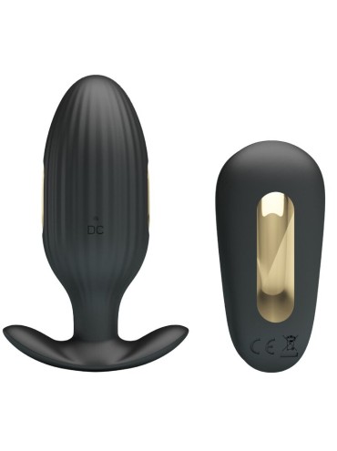 PRETTY LOVE KELLY PLUG ANAL VIBRADOR RECARGABLE NEGRO