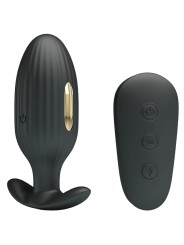 PRETTY LOVE KELLY PLUG ANAL VIBRADOR RECARGABLE NEGRO