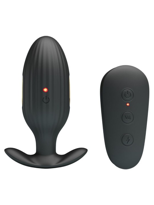 PRETTY LOVE KELLY PLUG ANAL VIBRADOR RECARGABLE NEGRO