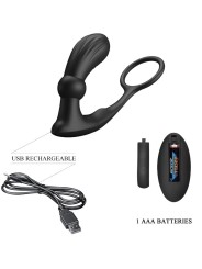 PRETTY LOVE WARREN ANILLO VIBRADOR ANAL NEGRO