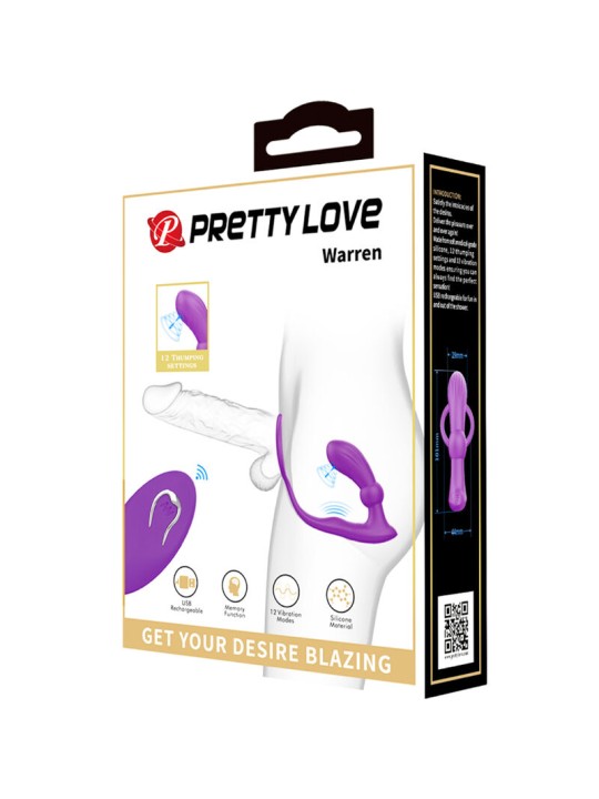 PRETTY LOVE WARREN ANILLO VIBRADOR ANAL VIOLETA