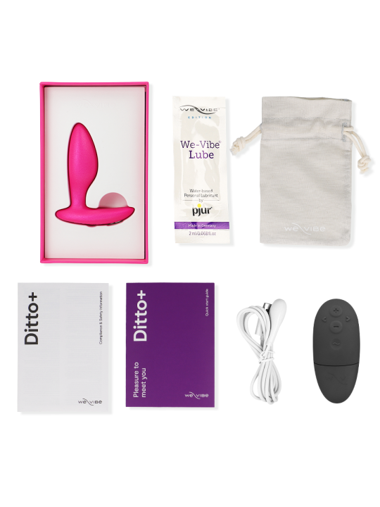 WE VIBE DITTO PLUG ANAL VIBRADOR ROSA