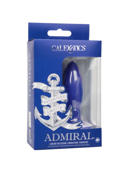 CALEXOTICS ADMIRAL TORPEDO PLUG ANAL VIBRADOR AZUL