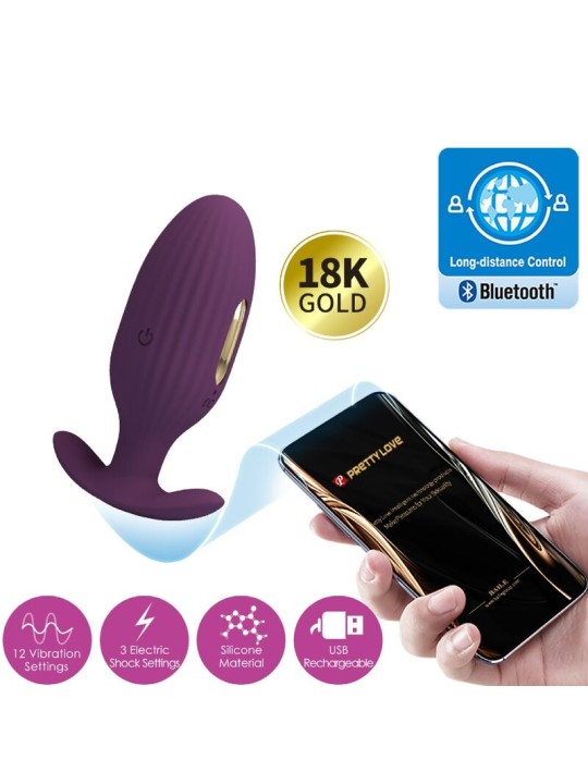PRETTY LOVE JEFFERSON PLUG ANAL CONTROLADO POR APP LILA