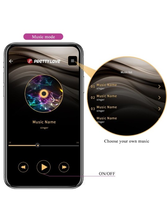 PRETTY LOVE JEFFERSON PLUG ANAL CONTROLADO POR APP LILA