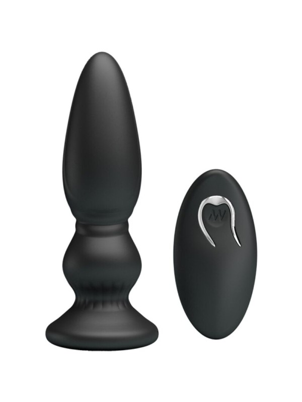MR PLAY VIBRADOR POTENTE CONTROL REMOTO ANAL PLUG NEGRO