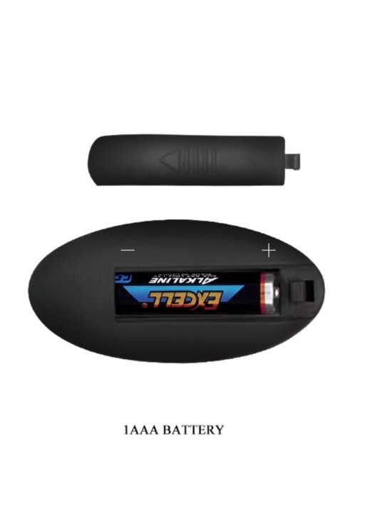 MR PLAY VIBRADOR POTENTE CONTROL REMOTO ANAL PLUG NEGRO