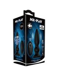 MR PLAY VIBRADOR POTENTE CONTROL REMOTO ANAL PLUG NEGRO