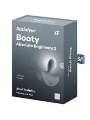 SATISFYER BOOTY ABSOLUTE BEGINNERS 2 PLUG ANAL VIBRADOR UNISEX NEGRO