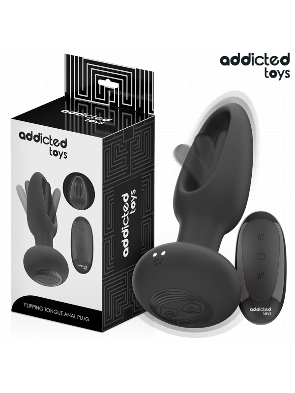 ADDICTED TOYS PLUG ANAL CON LENGUA VIBRADORA Y CONTROL REMOTO